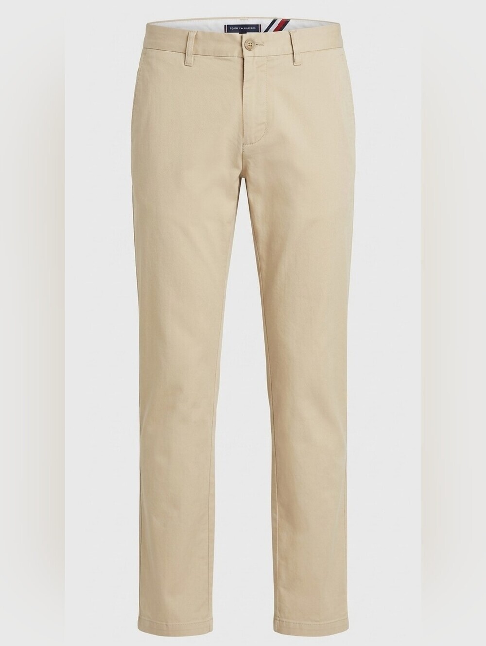 Tommy Hilfiger Tan Chinos Cotton Blend Straight Leg